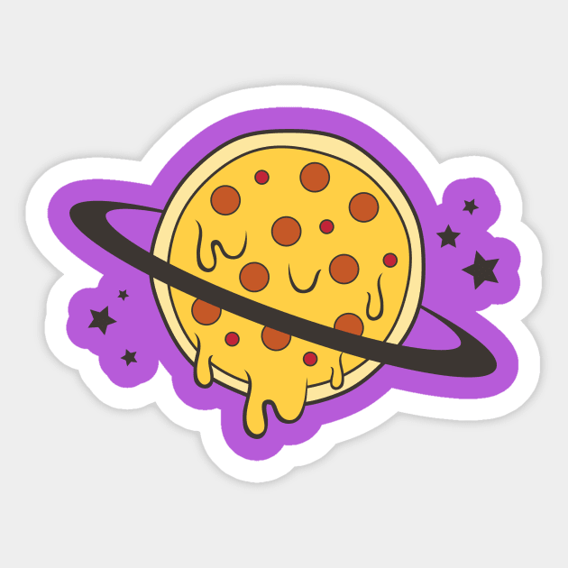 Planet PIZZA Sticker by Chevsy